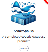 Accès à AcouVapp DB pour vos calculs acoustique