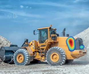 Bruit Engin de chantier avec cartographie sonore